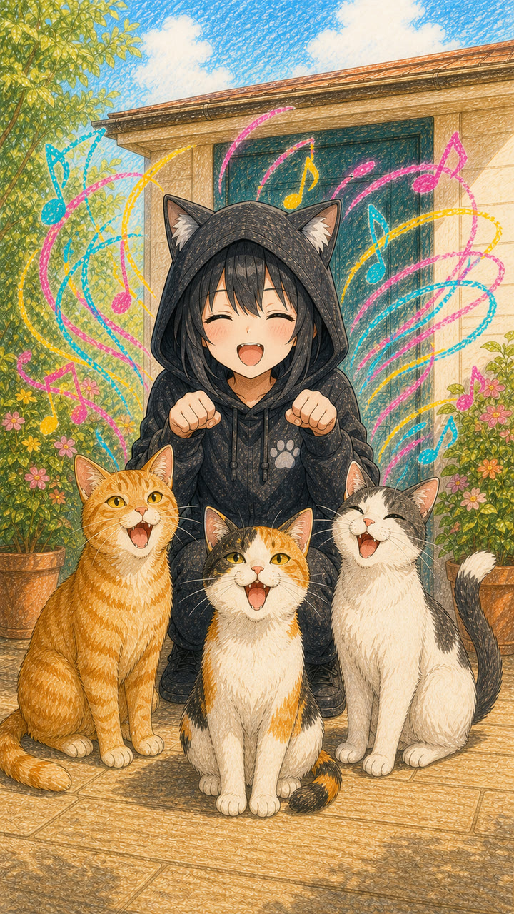 にゃーにゃーにゃーのミュージックビデオポスター
