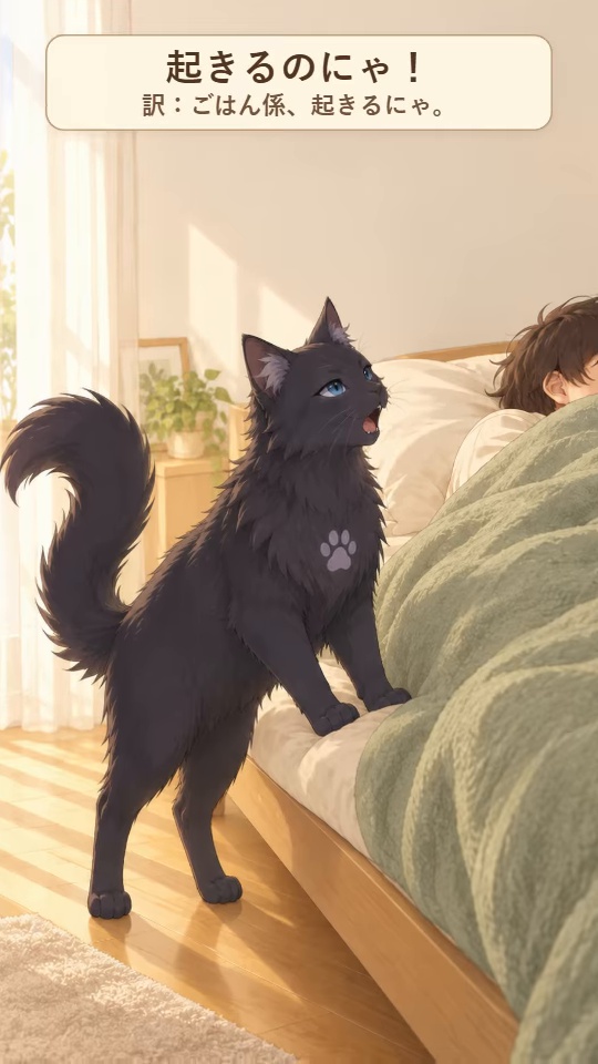 起きるのにゃ！のミュージックビデオポスター